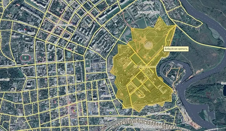Территория Бобруйской крепости
