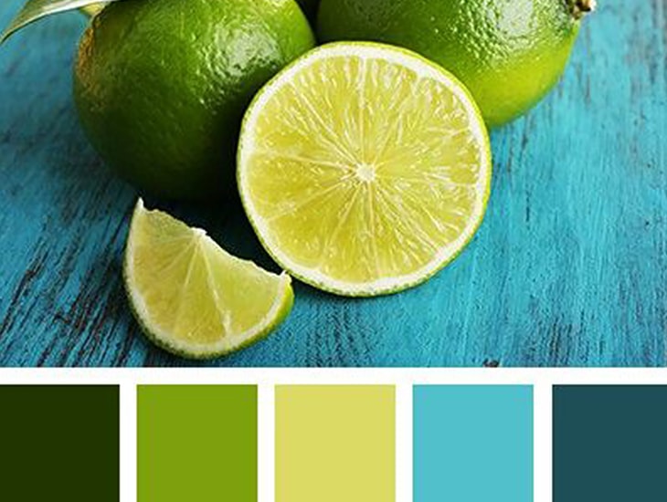 Color combinado con verde