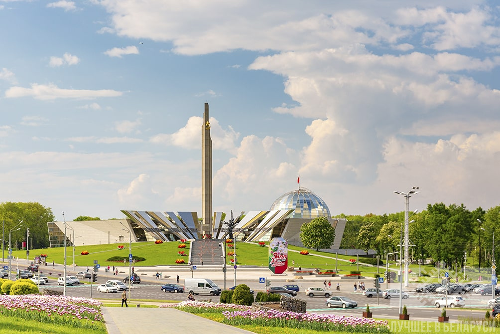 Проспект Победителей: Дворец спорта, Мемориальный комплекс «Минск – город-герой» и ещё 9 объектов