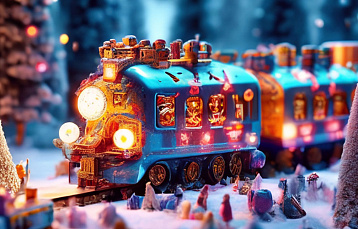 «Сказочный экспресс» прибывает в агроусадьбу «Акварель»: новогодняя программа для детей